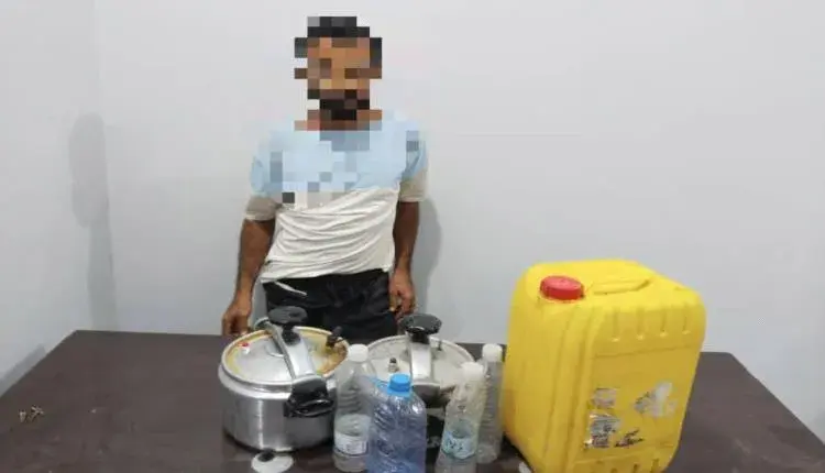 إدارة مكافحة المخدرات بالضالع تضبط معمل لتصنيع الخ...