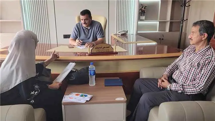 مدير عام البريقة يناقش تفعيل إدارة محمية العزيزي و...
