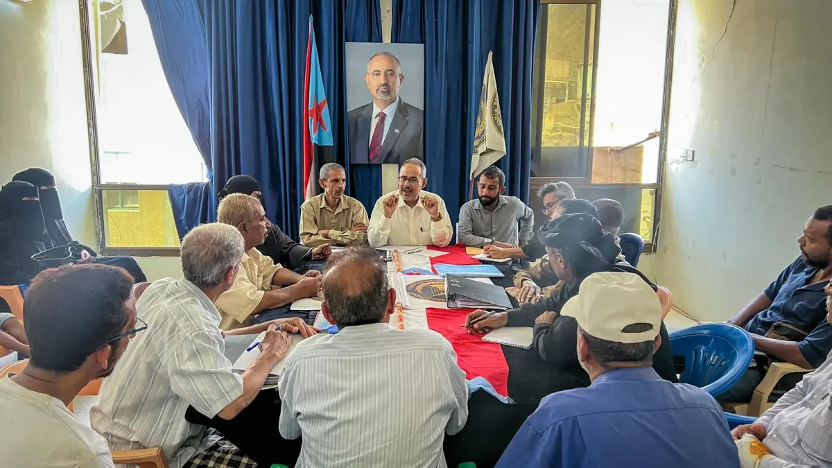 بزيارة قيادة انتقالي المعلا..فريق الأمانة العامة ل...