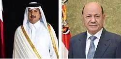رئيس مجلس القيادة يعزي امير دولة قطر بوفاة والده