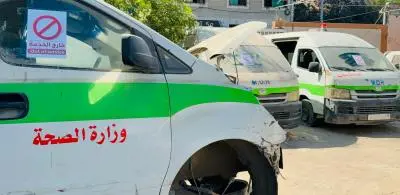 شلل تام يهدد خدمات الإسعاف في غزة