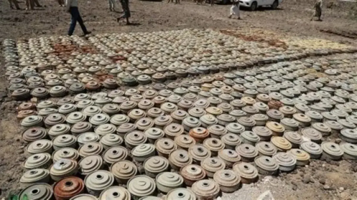مشروع مسام يدمر 4573 قطعة من مخلفات الحرب في أبين