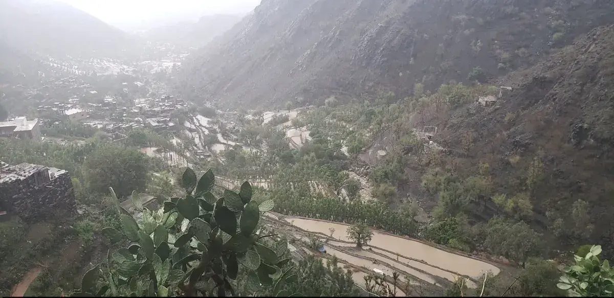 وفاة مسنة وإصابة ابنتها في انهيار منزل بتعز جراء ا...