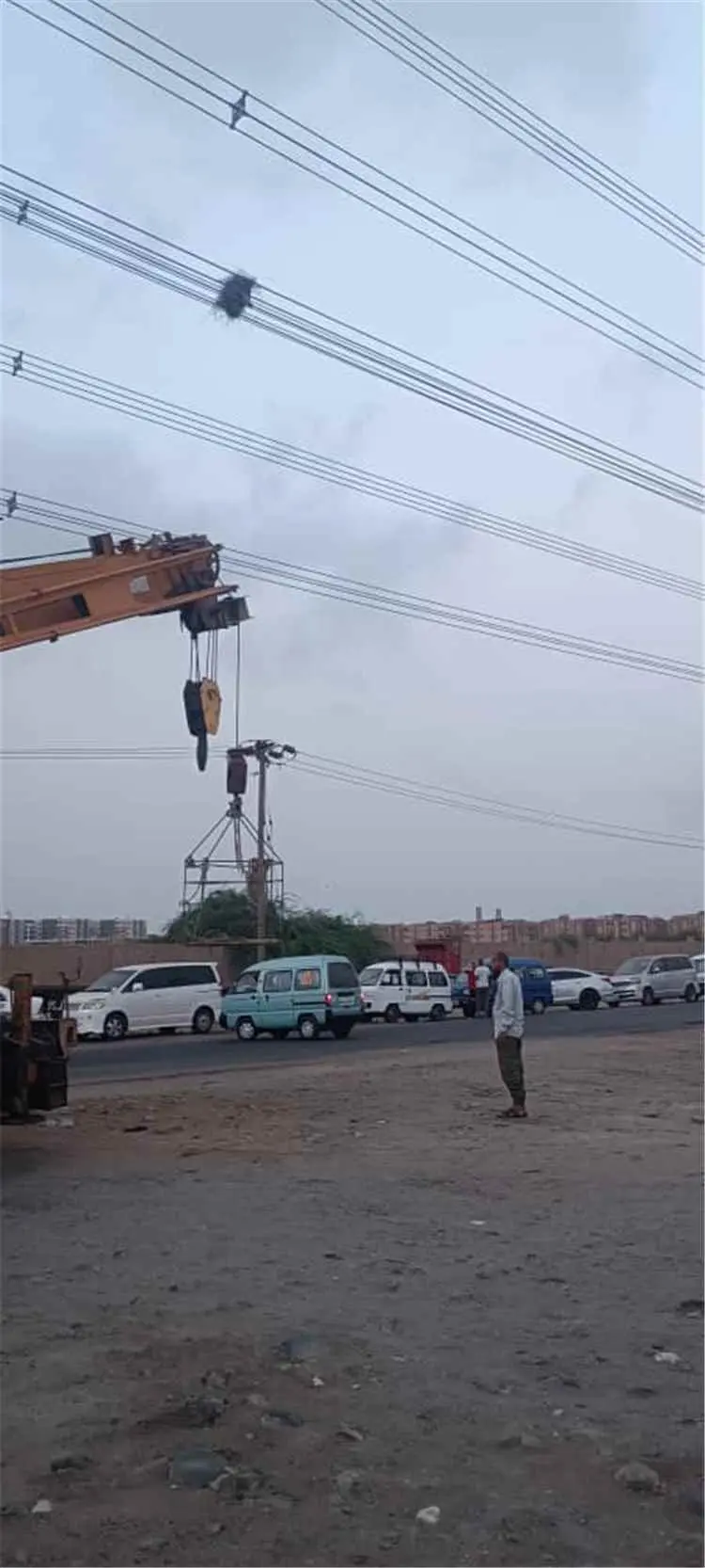 صيانة وقائية لخط النقل 132 ك.ف بين الرئيس والمنصور...