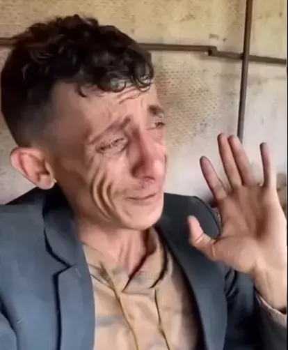 شاهد مواطن يمني يبكي قهراً من الظلم  ودموعه وعباراته اوجعت كل اليمنيين