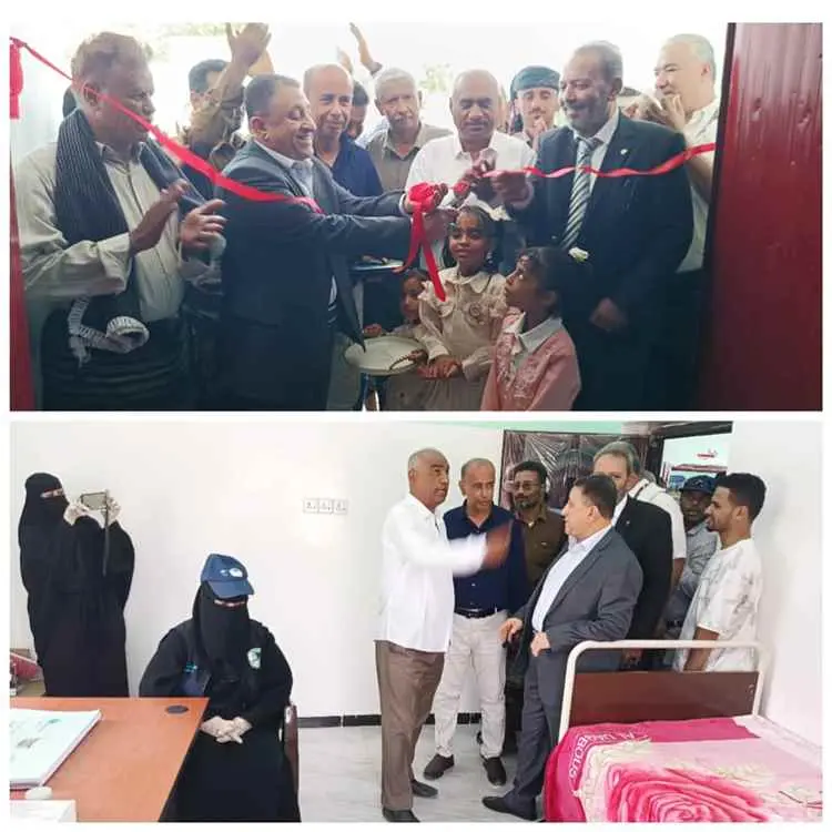 أمين عام المجلس المحلي بأبين يفتتح الوحدة الصحية ب...