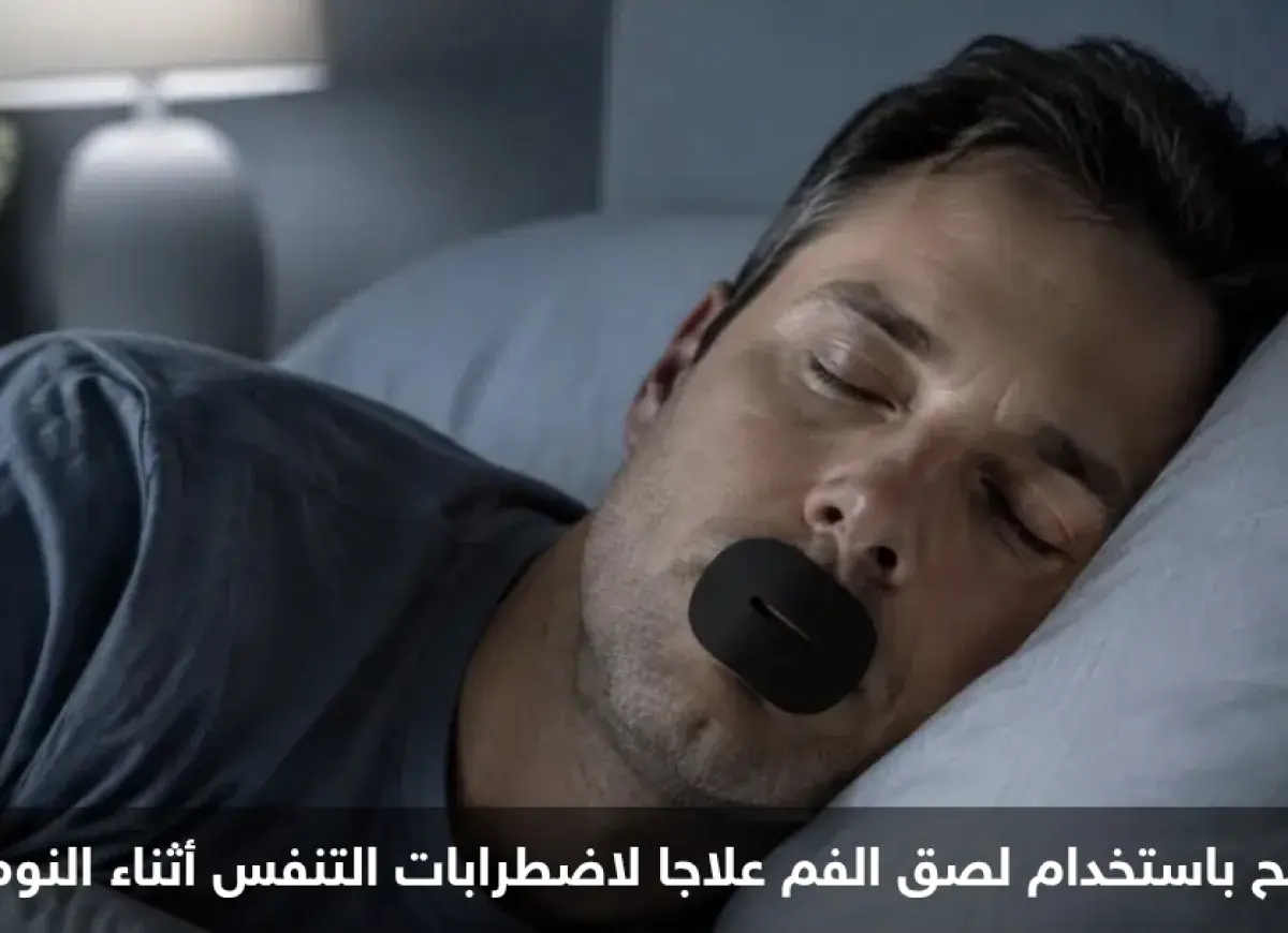 لصقات إغلاق الفم للنوم: هل هي الحل السحري أم خطر خ...