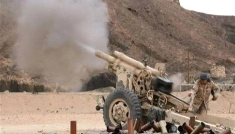 القوات المسلحة تدك تحشيدات وخسائر الحوثي كبيرة.. الجماعة ترد بقصف مقبنة بـ11 قذيفة