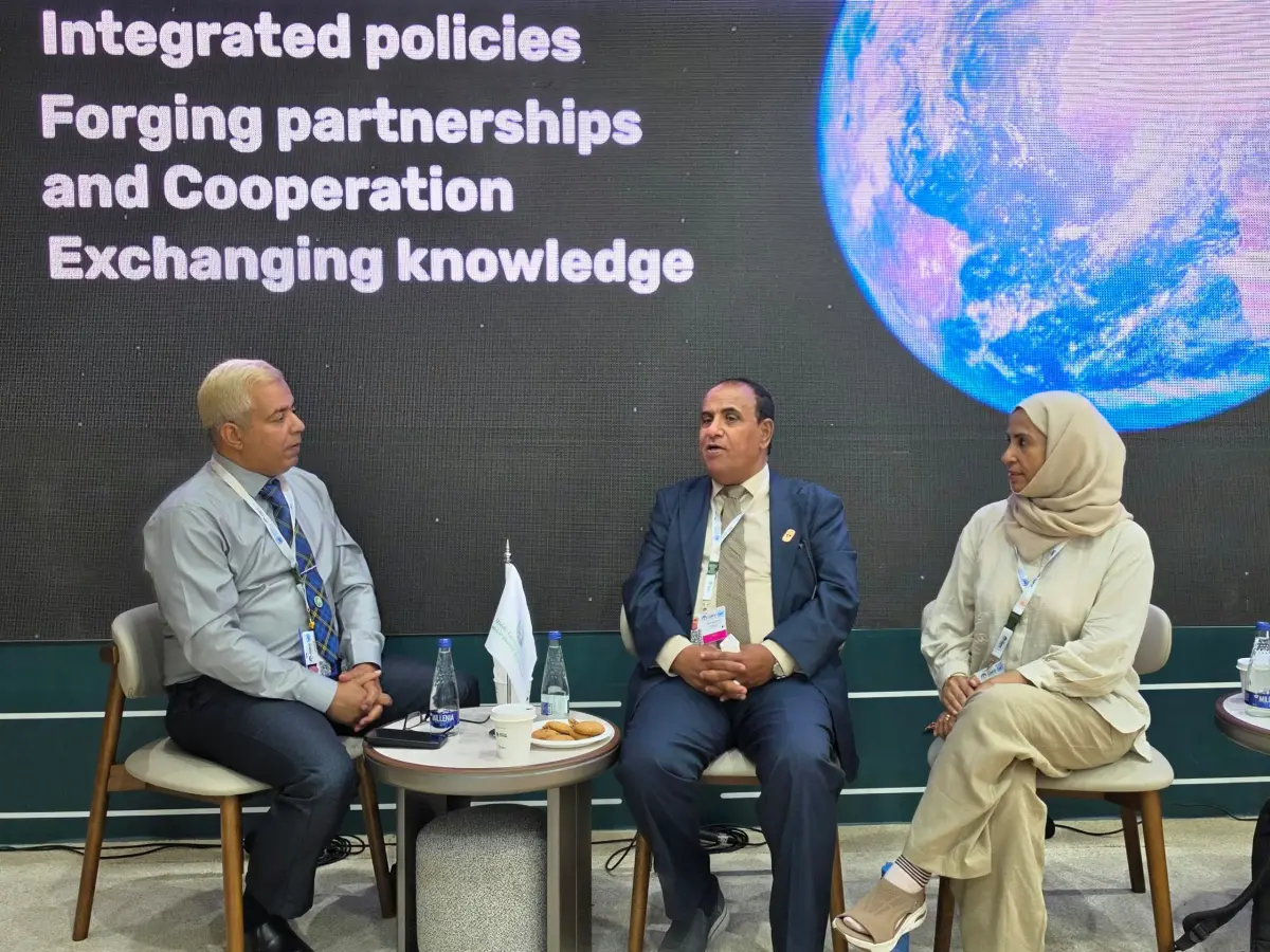 وفد اليمن يبحث مع مبادرة الشرق الأوسط الخضراء تفعيل التعاون المشترك وتعزيز الأمن الغذائي والمائي