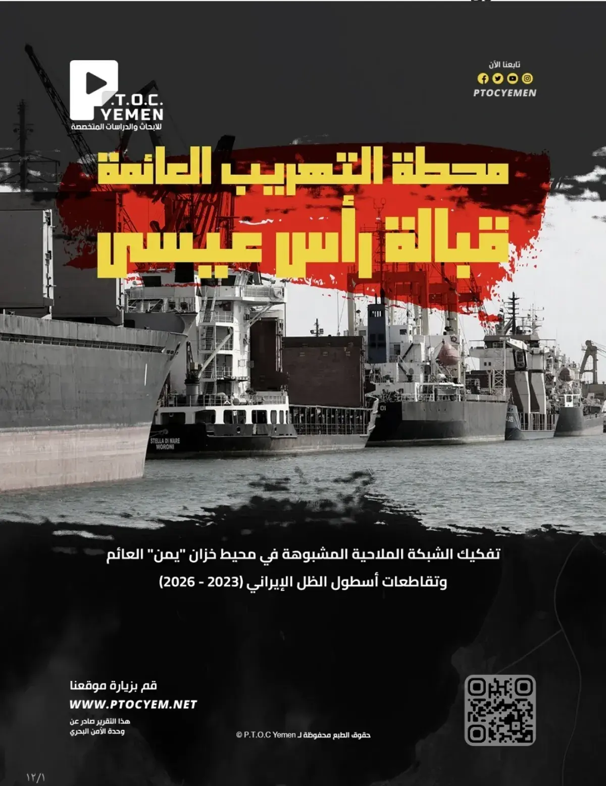 وحدة الأمن البحري تكشف شبكة ملاحية مشبوهة حول خزان...