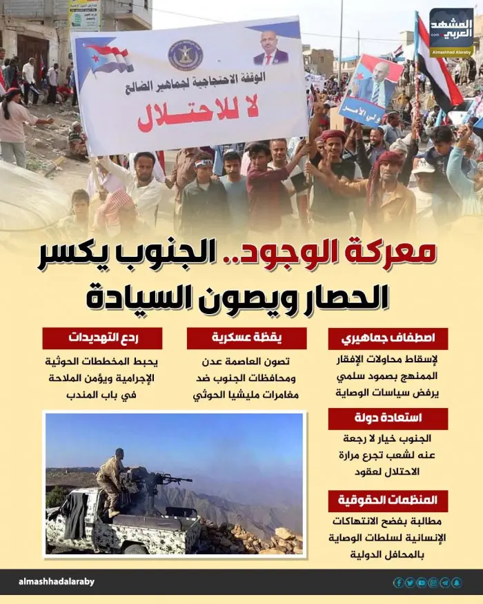 معركة وجود.. الجنوب يكسر الحصار ويصون السيادة (إنف...