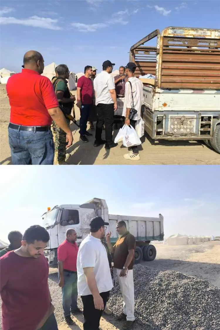 وكيل العاصمة عدن يتفقد مخيم النازحين في الفردوس وي...