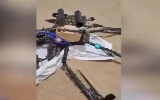 درع الوطن تسقط مسيرة حوثية نوع رجوم في الجوف