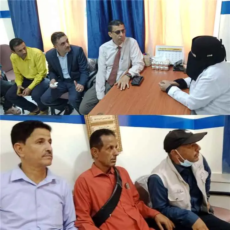 مدير عام صحة لحج يشيد بمستوى الخدمات الطبية في مرك...