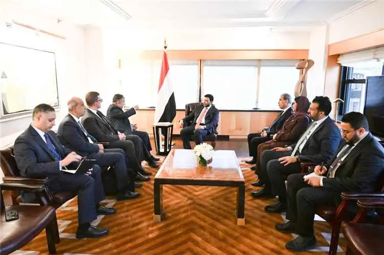 عضو مجلس القيادة يبحث مع الأمين العام للجامعة العر...