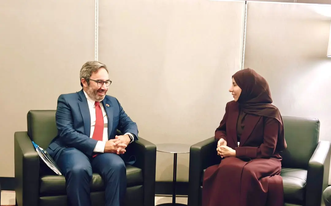 وزيرة الخارجية تبحث مع الـ (UNOPS) دعم أولويات الح...
