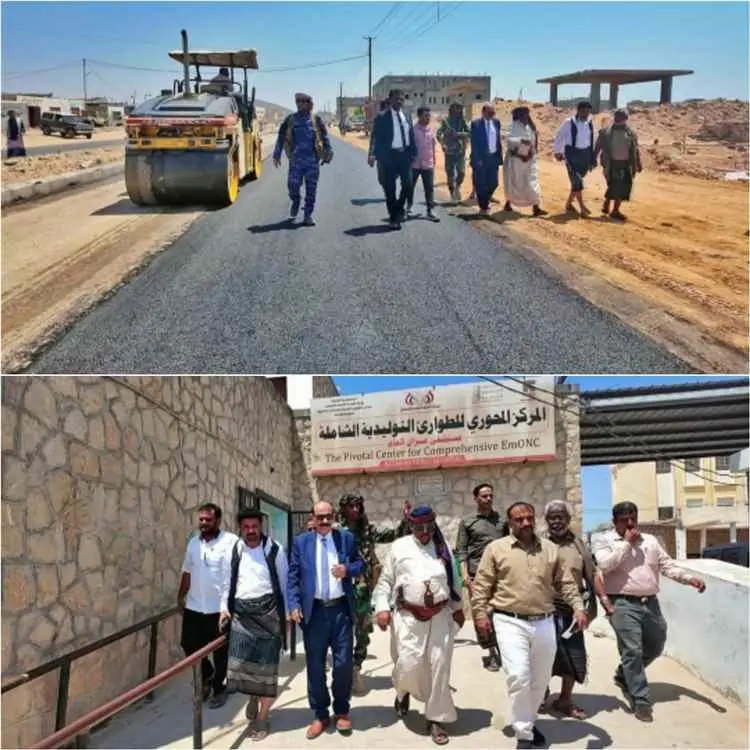 الوكيل الدغاري يدشن أعمال الأسفلت للمرحلة الثانية...