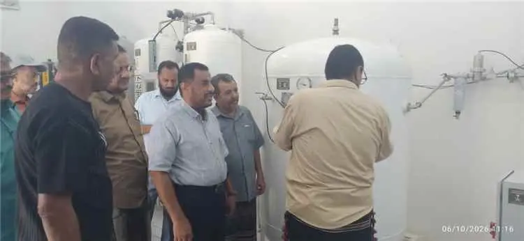 الوكيل الحمزة يزور مستشفى محنف بلودر