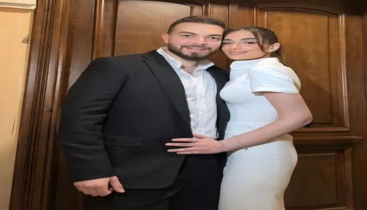 ملك احمد زاهر تحتفل بخطيبها شريف الليثي بمناسبة طرح فيلم "مطلوب عائليًا"
