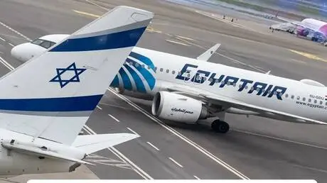 غضب في تل أبيب من طيار مصري وثق طائرة "العال" برسا...