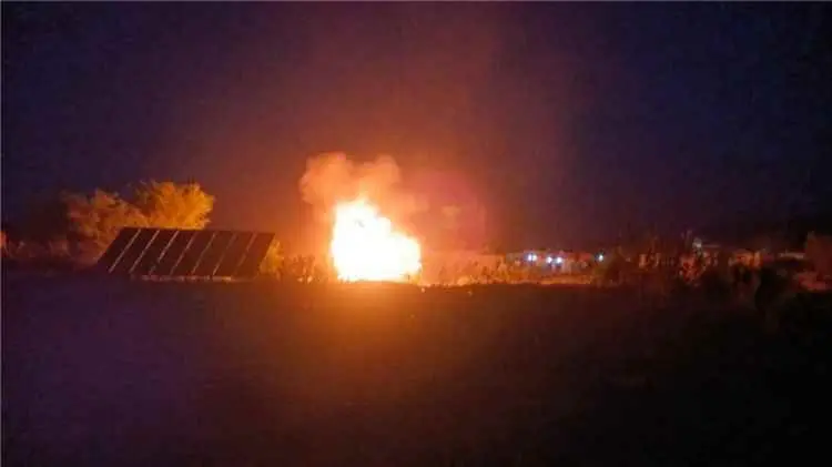 انفجار محطة غاز في مرخة العليا بشبوة دون خسائر بشر...