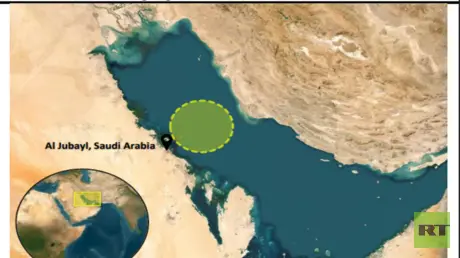 ناقلة تصاب بمقذوف مجهول قرب الجبيل بالسعودية وإجلا...