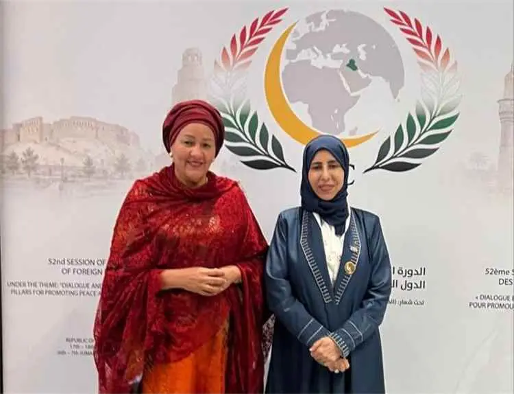 وزيرة الخارجية تبحث مع نائبة الأمين العام للأمم ال...