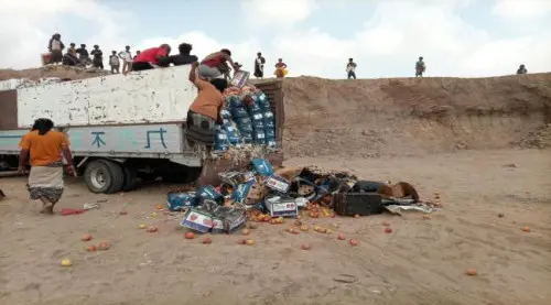 عدن.. صحة البيئة بالمنصورة تتلف 20 طنًا من الفواكه...