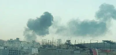 العدو يستهدف 8 محافظات بـ124 غارة
